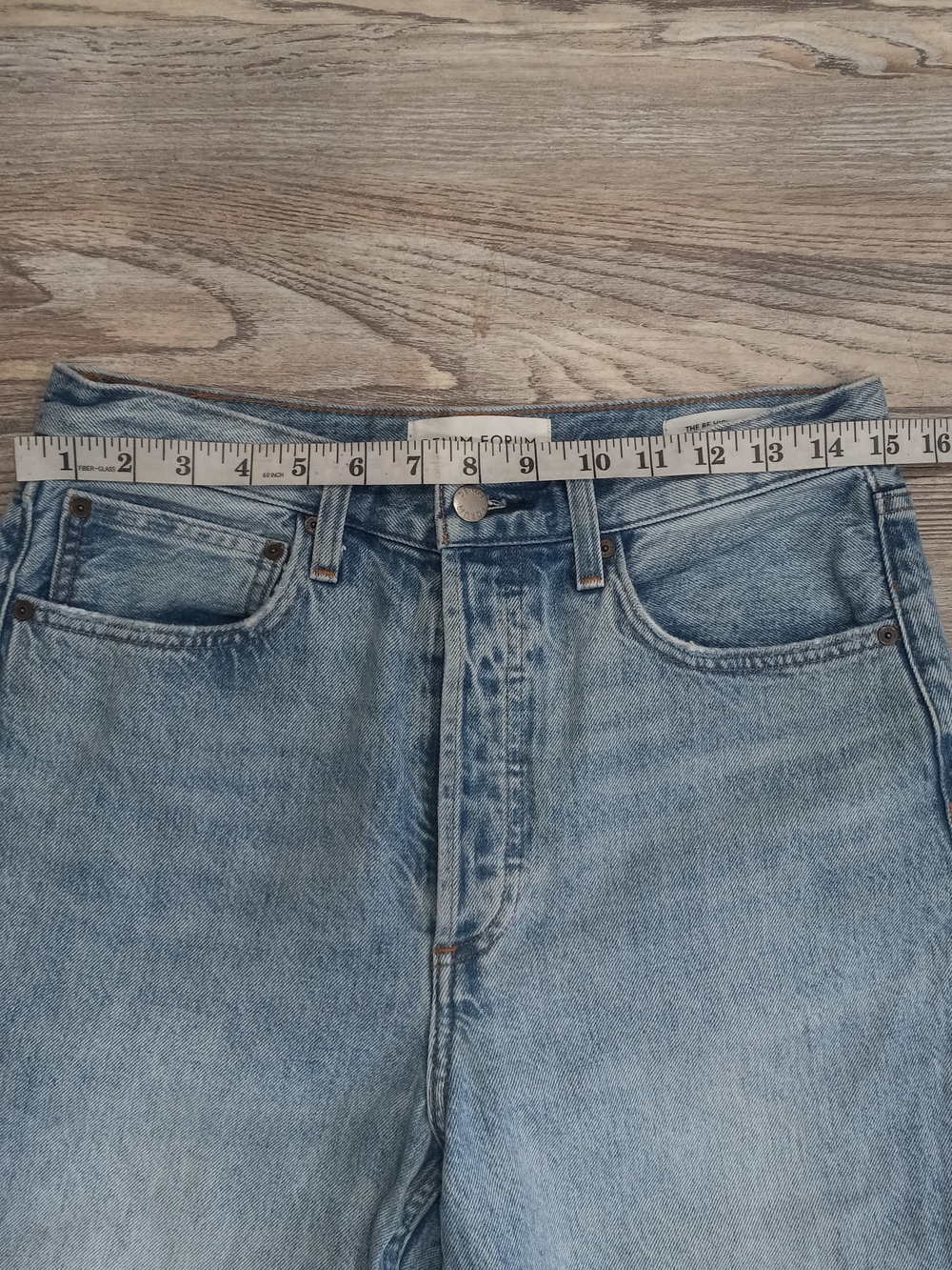 Denim Forum BF High Loose 28L Light Blue Women's Jeans - Picture 8 of 16